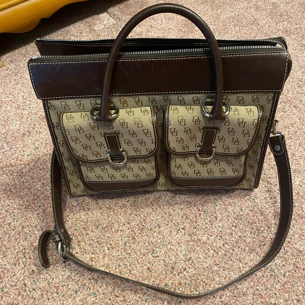 Dooney & Bourke Brown and Tan purse with coin bag